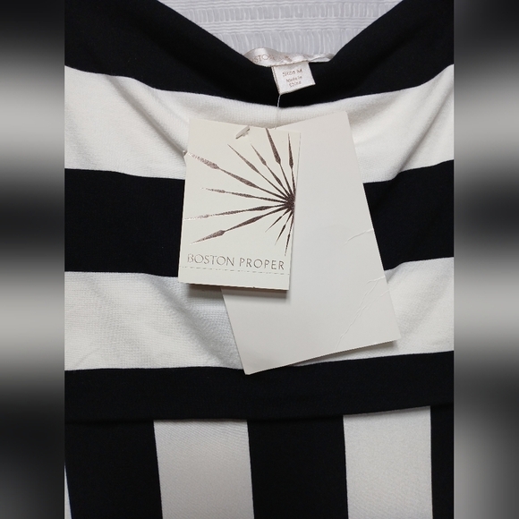 Boston Proper Strapless Bold Stripe Maxi Dress. Size M NWT - Picture 6 of 8